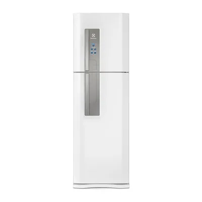Foto frontal da geladeira Electrolux DF44 · 127 V ou 220 V, acabamento Branco