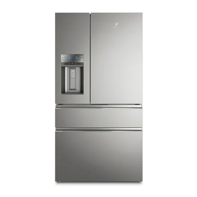 Foto frontal da geladeira Electrolux DM91X · 127 V ou 220 V