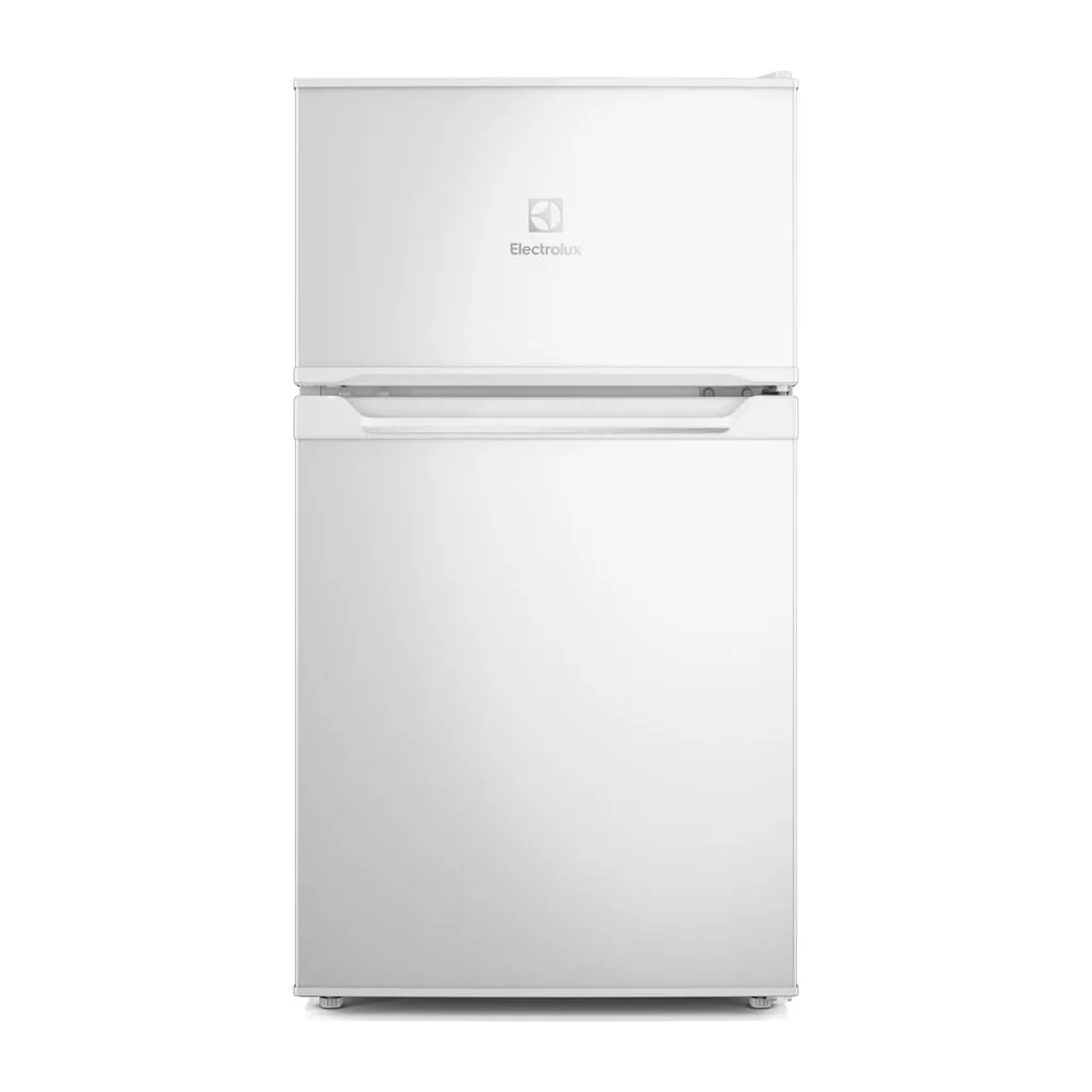 Foto frontal da geladeira Electrolux EMD1, acabamento Branco