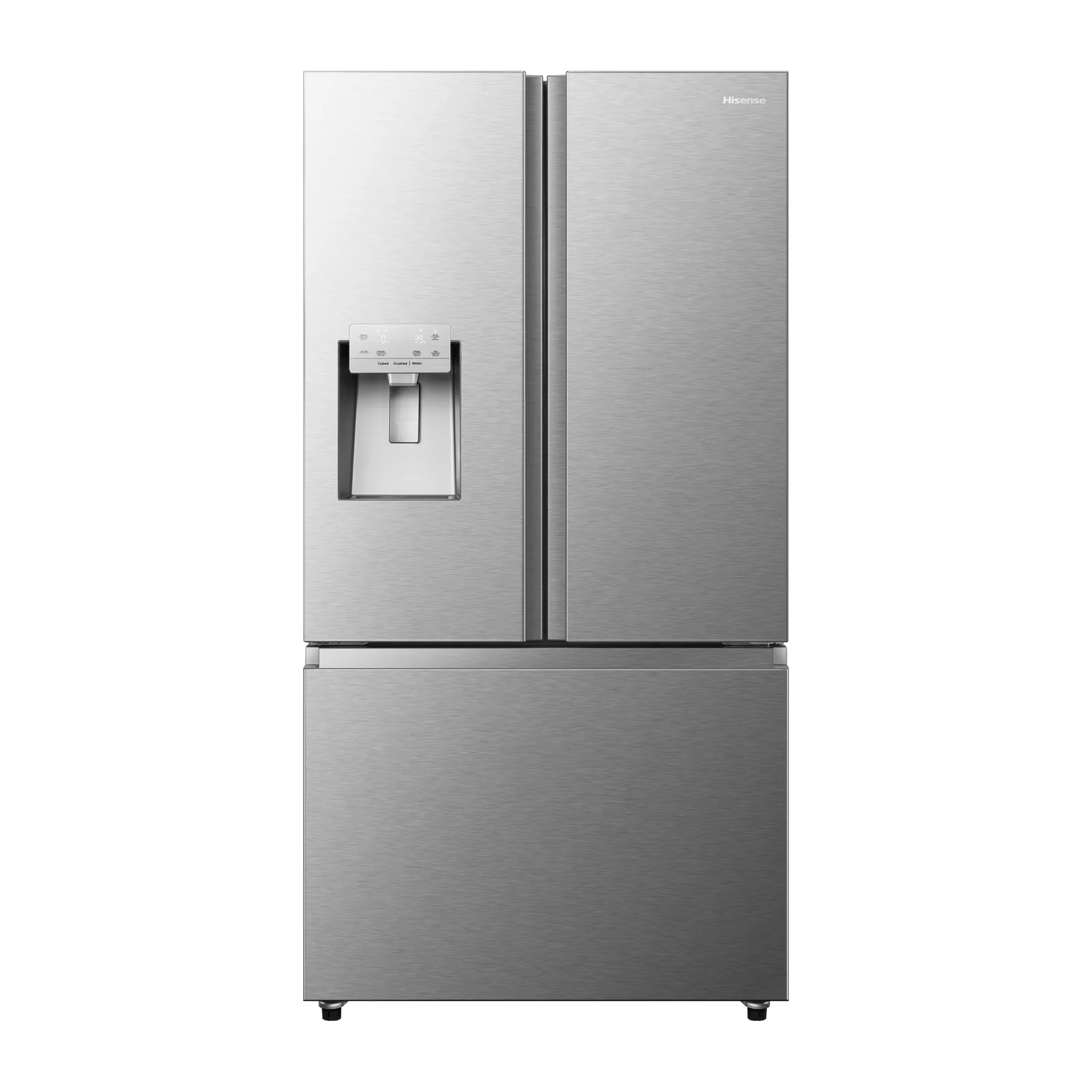 Foto frontal da geladeira Hisense RF610