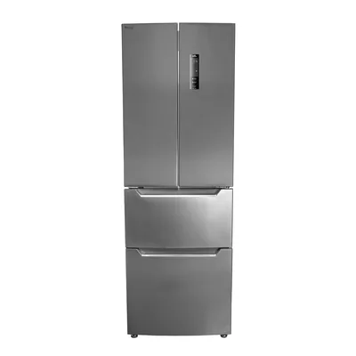 Foto frontal da geladeira Philco PRF380I · 127 V ou 220 V